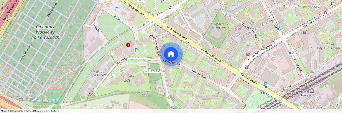 ul. Kaliny Jędrusik, Sady Żoliborskie, Żoliborz, Warszawa, mazowieckie
