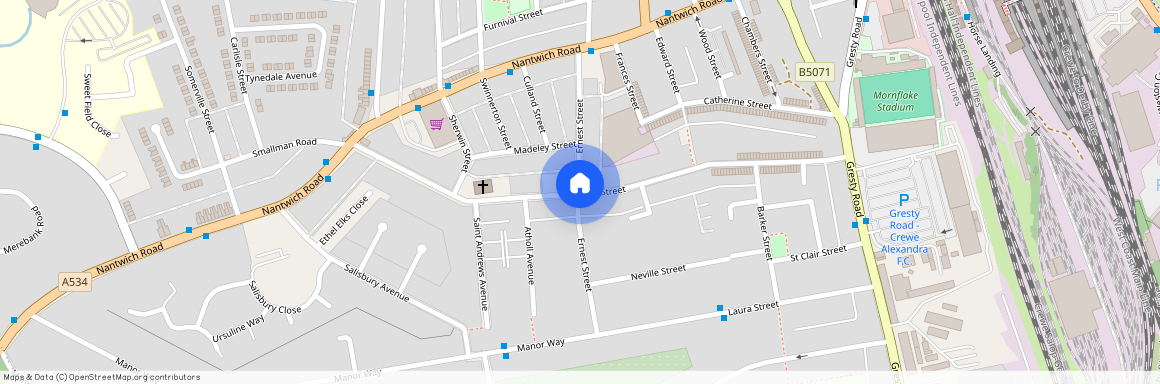 Ernest Street, Crewe CW2