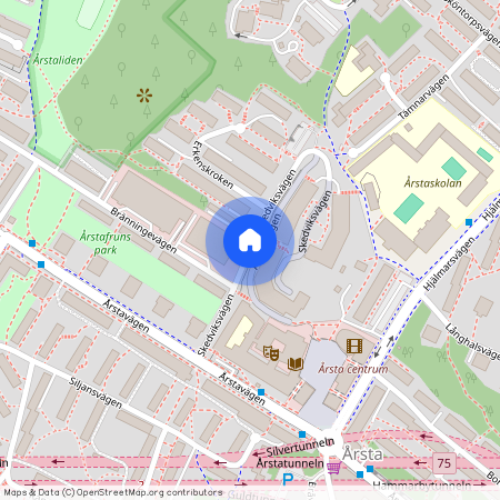 Skedviksvägen, Årsta