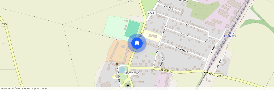 ulice 9. května, Chotětov