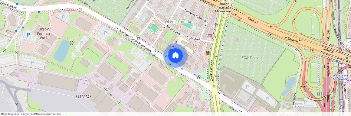 ul. Komitetu Obrony Robotników, Okęcie, Włochy, Warszawa, mazowieckie