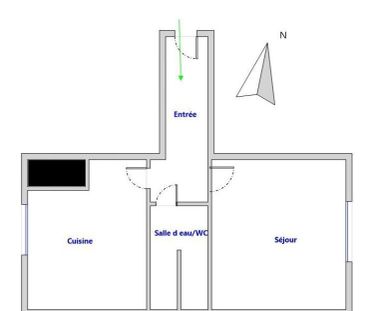 Appartement 1 pièce (studio) - 28.71m² - Photo 3