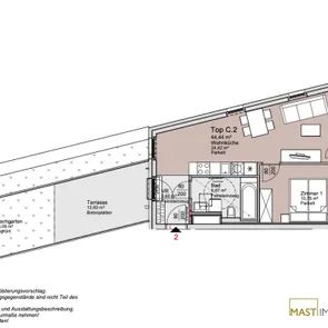2-Zimmer Gartenwohnung im 1. Obergeschoss! - Photo 2