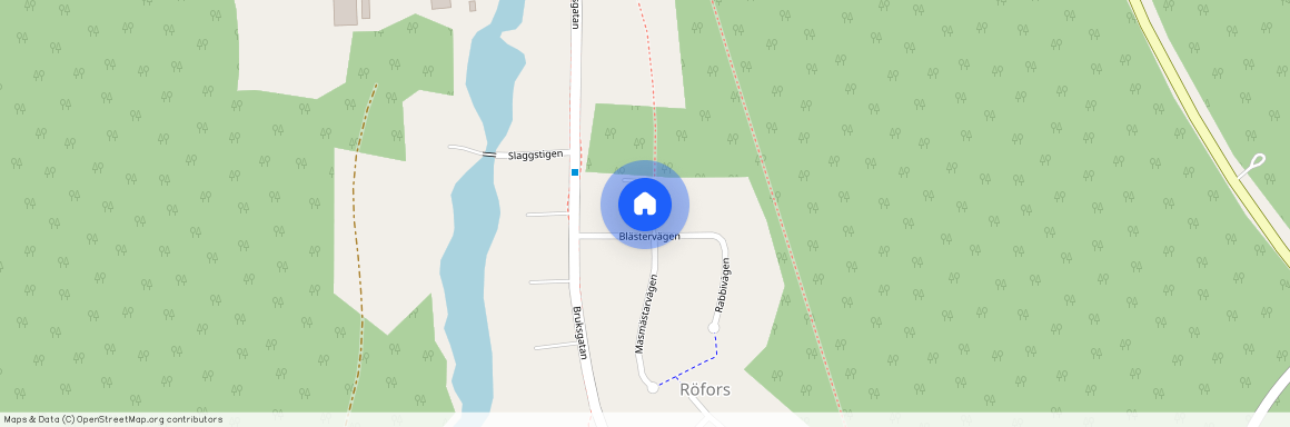 Blästervägen, Röfors