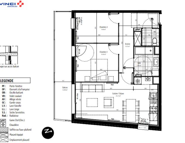 location Appartement T3 DE 61.9m² À TOURCOING - Photo 1