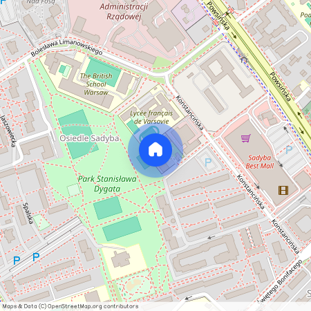 Konstancińska, Sadyba, Mokotów, Warszawa, mazowieckie