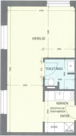 1-værelses studiebolig (Nr. 27) - Foto 4