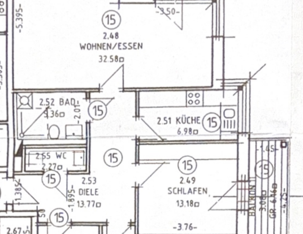 Schöne 3 Zimmerwohnung mit 2 Balkonen und Carport-Stellplatz - Foto 1