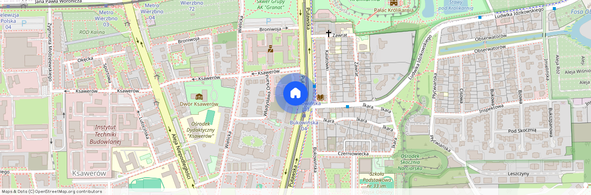 Puławska 156, Warszawa, Mokotów, Ksawerów