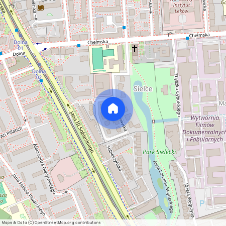 ul. Jana III Sobieskiego, Sielce, Mokotów, Warszawa, mazowieckie