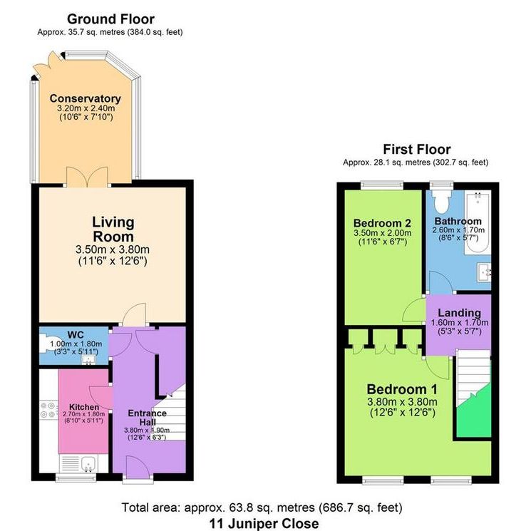 2 bedroom terraced house to rent - Photo 1