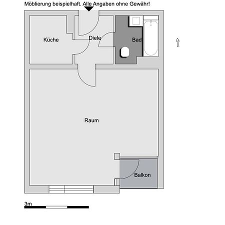 1,0-Zimmer-Wohnung in Hamburg Altona-Altstadt - Foto 4