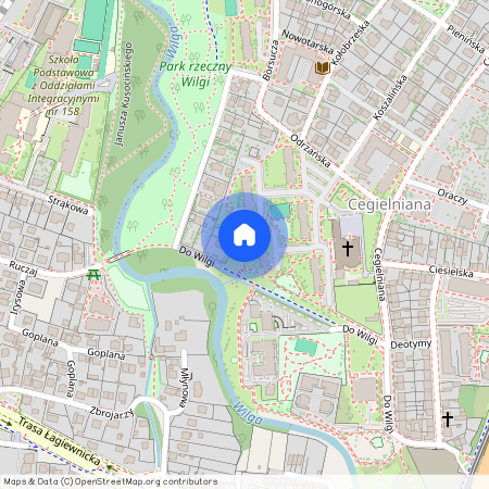 ul. Odrzańska, Cegielniana, Łagiewniki-Borek Fałęcki, Kraków, małopolskie