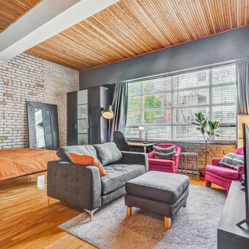 Mile-Ex: Loft à louer complètement meublé avec garage. - Photo 1