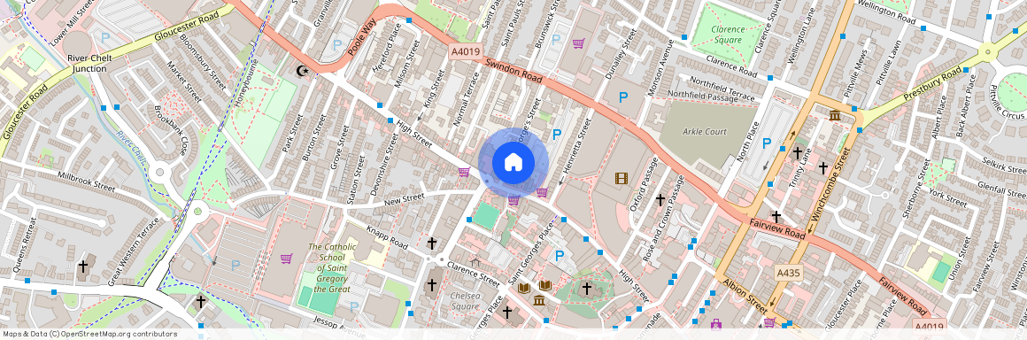 St. Georges Street, Cheltenham, Gloucestershire, GL50
