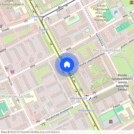 al. Aleja Jana Pawła II, Muranów, Śródmieście, Warszawa, mazowieckie