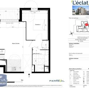 Appartement à louer 2 pièces 43.51m² - Photo 3