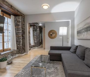 3 ½ entièrement meublé à louer Vieux-Québec juillet 2026 - Photo 1