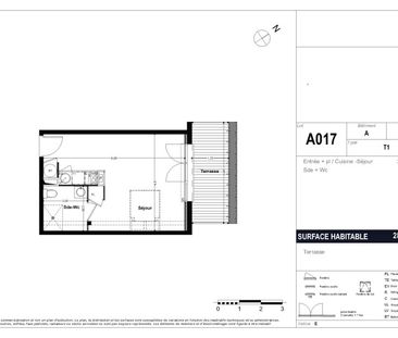 Location Appartement 1 pièce 28m² ST JORY 31790 - Photo 2
