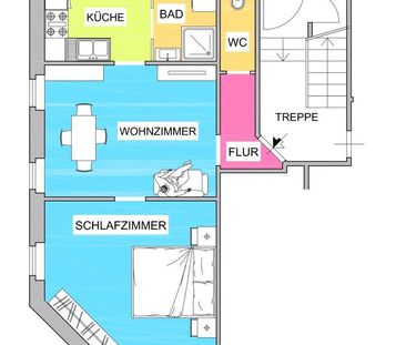 2-Zimmerwohnung, Einbauküche, Garten - Photo 1