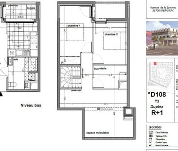 Sans frais d'agence, ni garant T3 duplex neuf à Mérignac soleil - Photo 2