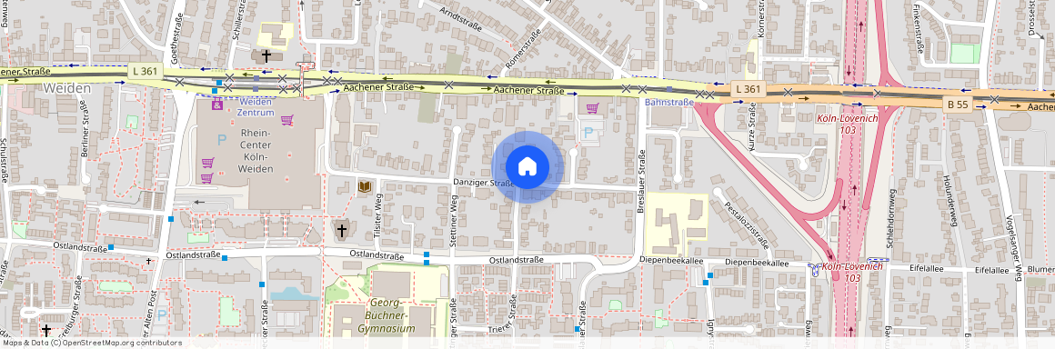 Danziger Str. 6, 50858 Köln, 50858 Lindenthal - Köln Weiden