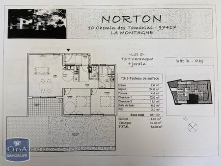 Location Appartement 3 pièces 68m² LA MONTAGNE 97417 - Photo 3