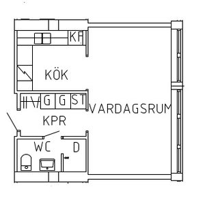 36 kvm på Skeppsbrogatan 30, Luleå - Foto 3