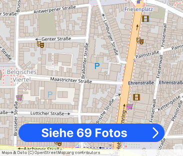 Luxus-Design-Loft im Belgischen Viertel: 192 m², 2 SZ, Kamin, Balko... - Foto 1