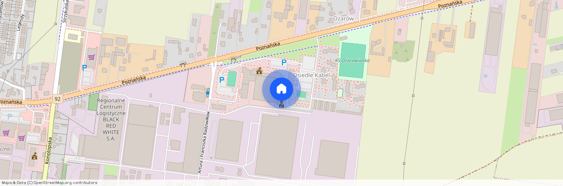 ul. Poznańska, Ożarów Mazowiecki, Ożarów Mazowiecki, warszawski zachodni, mazowieckie