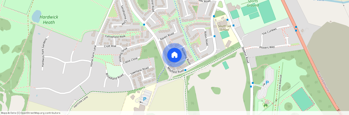 Banks Walk, Bury St. Edmunds, Suffolk, IP33