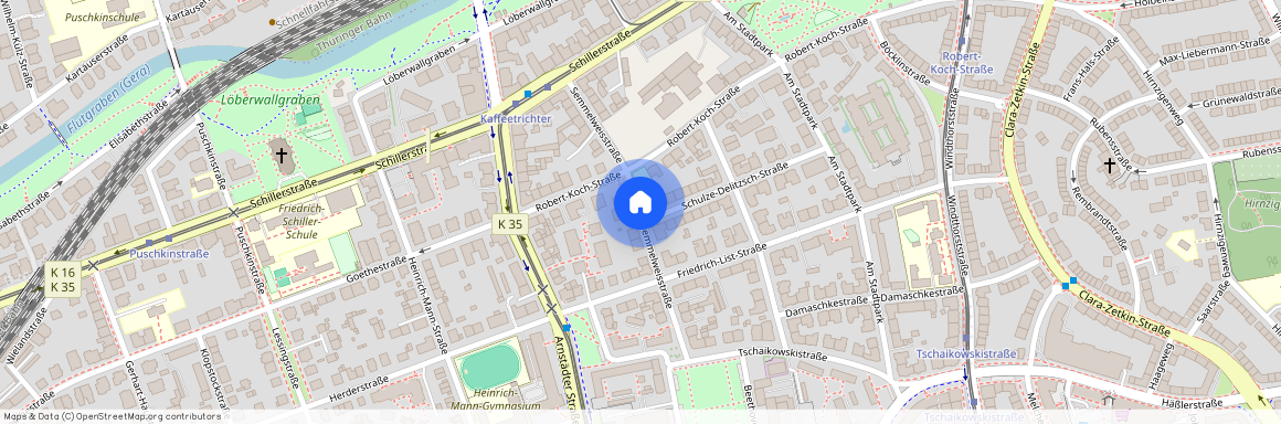 Semmelweisstrasse, Löbervorstadt, 99096, Erfurt