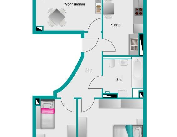 66 Quadratmeter Citylife mit Balkon - Photo 1