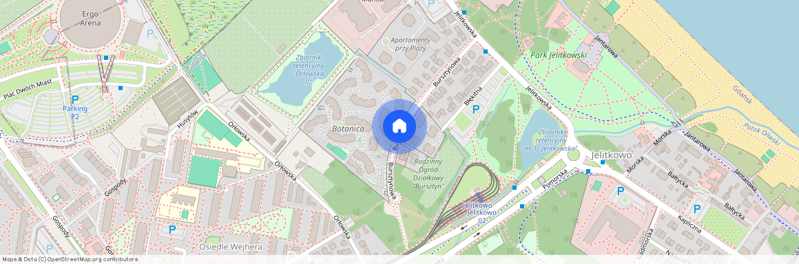 ul. Bursztynowa, Jelitkowo, Gdańsk, pomorskie