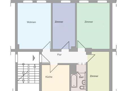 Große Familienwohnung mit 4 Zimmern sucht Mieter! - Foto 1