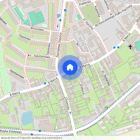 ul. 8 Marca, Kościerzyna, kościerski, pomorskie