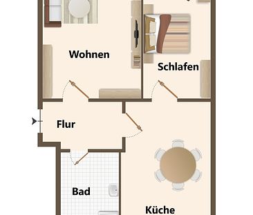 Frisch renovierte 2-Zimmer-Wohnung in Meißen-Triebischtal - Foto 2