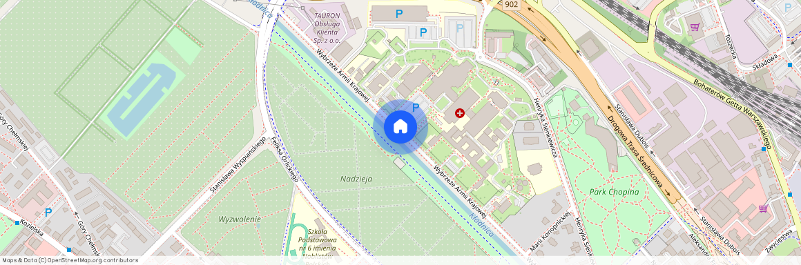 ul. Wybrzeże Armii Krajowej, Śródmieście, Gliwice, śląskie