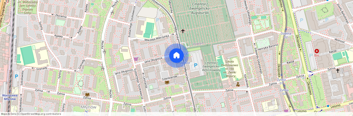 Warszawa, M., Warszawa, Wola, Młynów, Długosza