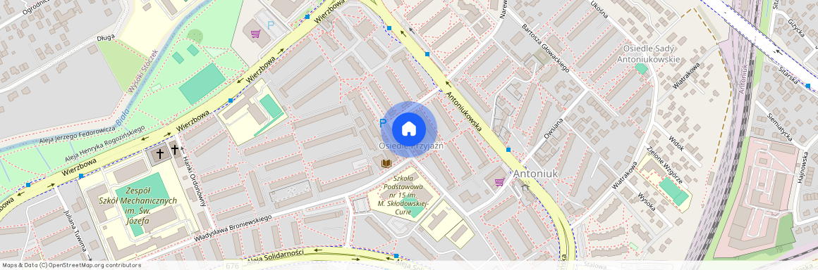 ul. Antoniukowska, Antoniuk, Białystok, podlaskie