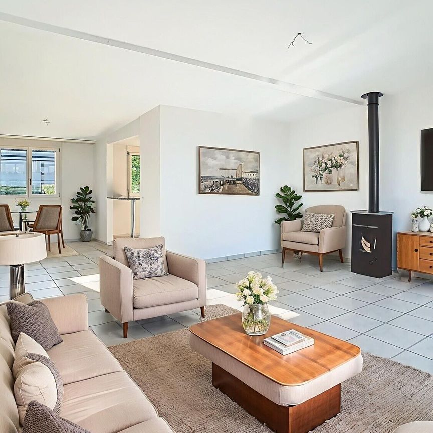 SEHR SCHÖNE ATTIKA 5.5-Zimmer-Wohnung / MAGNIFIQUE ATTIQUE DE 5.5 PIECES ! - Foto 1