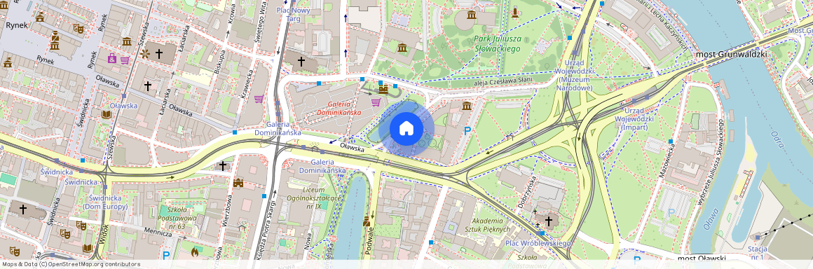 ul. Podwale, Przedmieście Oławskie, Krzyki, Wrocław, dolnośląskie