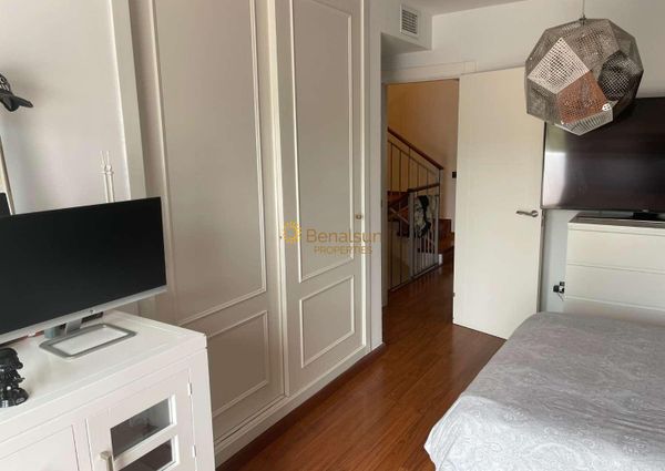 For rent for HALF SEASON from now until 30/06/2024 and from 15.09.24-30.6.25 Stunning semi-detached house in residential area in Benalmadena .