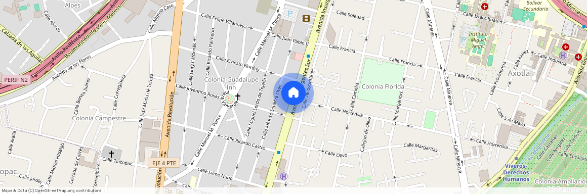 Insurgentes Sur, Guadalupe Inn, Alvaro Obregón, Ciudad De México, 01020