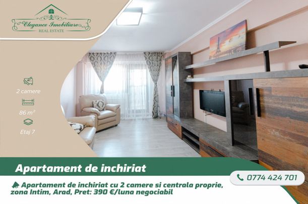 Apartament de inchiriat cu 2 camere si cenrala proprie, zon - Fotografie 1