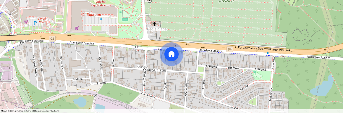 Bohaterów Monte Cassino, Sosnowiec, Zagórze