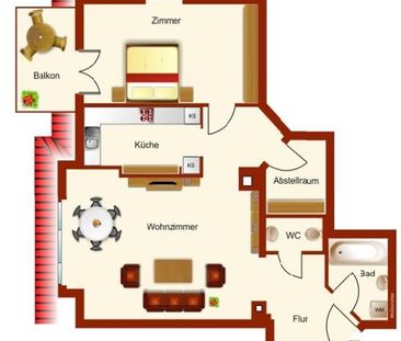 01277 Dresden - Leuben , Schlüterstraße 13 WE 14 - Foto 3