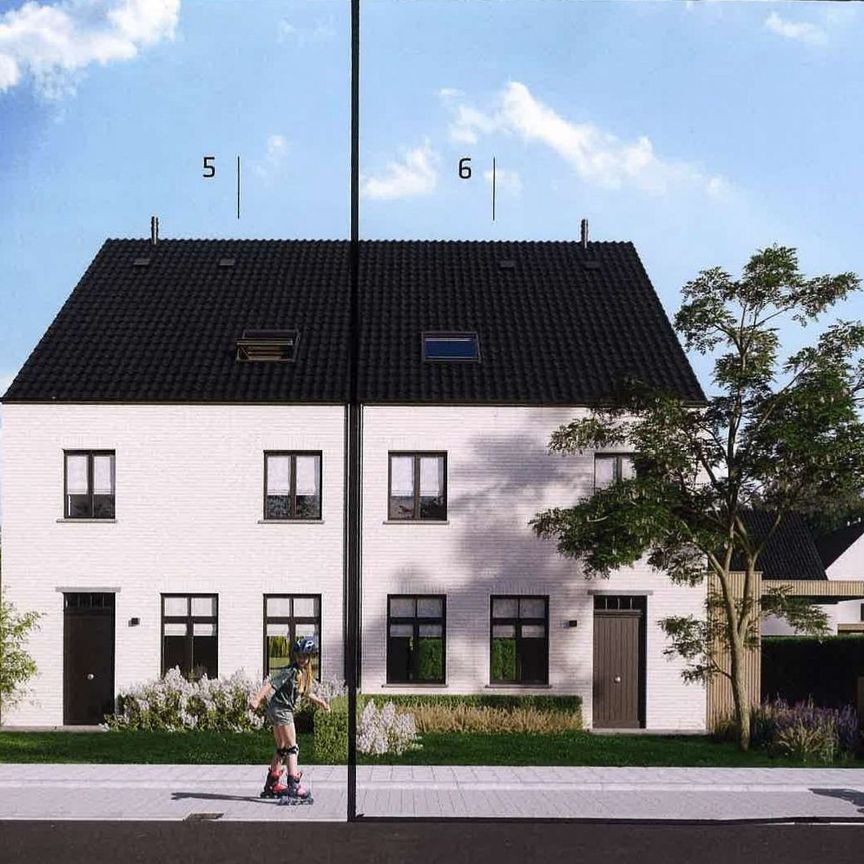 Energiezuinige nieuwbouwwoning in moderne landelijke stijl met 5 slaapkamers te Moerkerke. - Photo 1