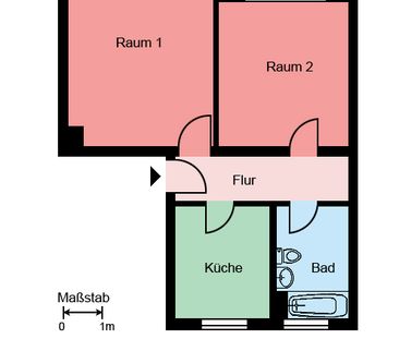 Demnächst frei! 2-Zimmer-Wohnung in Menden Platte Heide - Photo 1