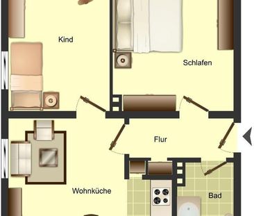 Demnächst frei! 2-Zimmer-Wohnung in Oldenburg Oldenburg - Photo 3
